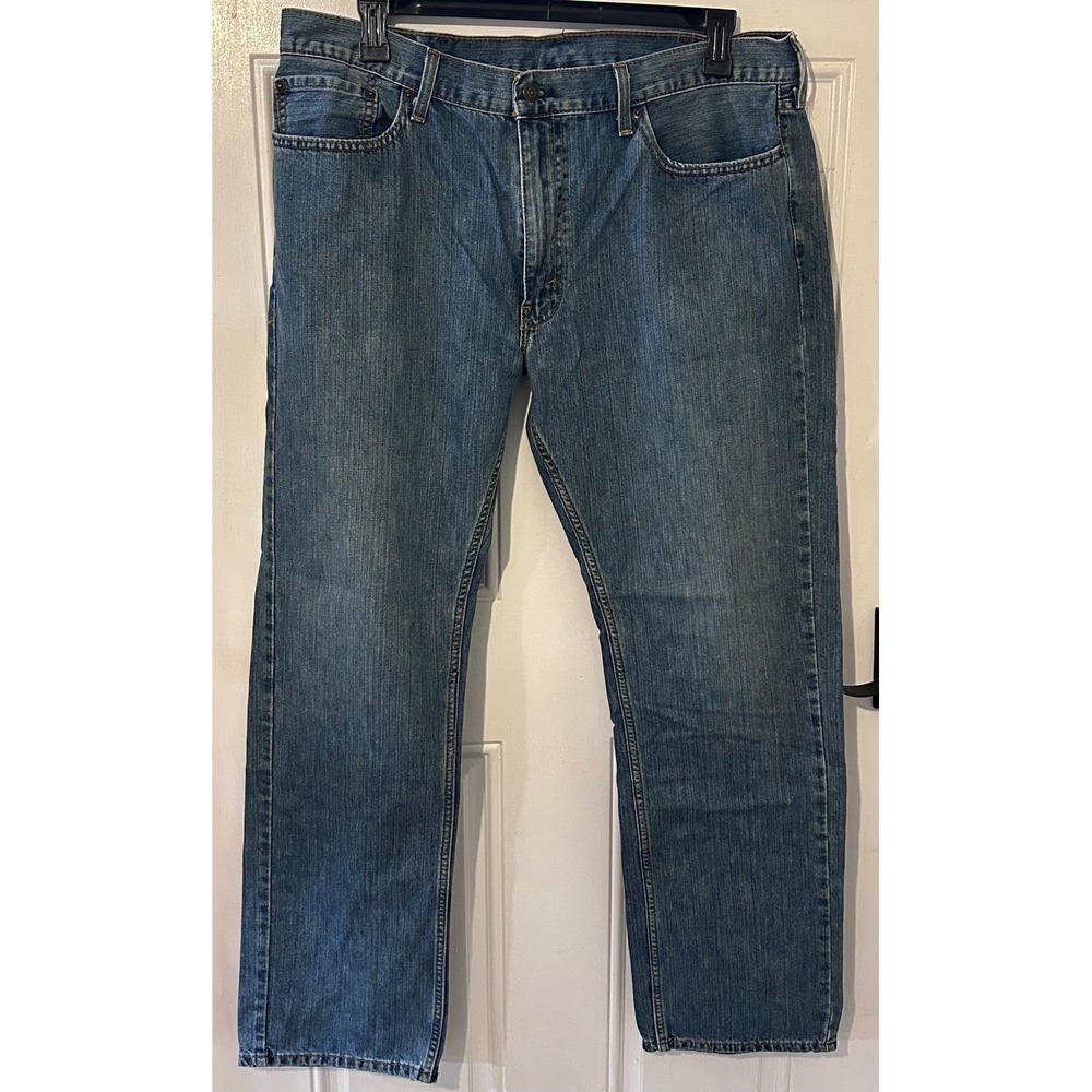 Levis 559 Relaxed Straight Jeans Mens 38x34 Medium Wash Blue Denim Waterless